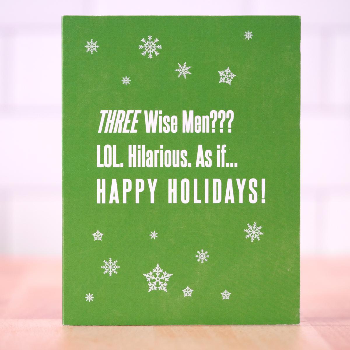 Three wise men... Christmas Card. Case Pack of 10.