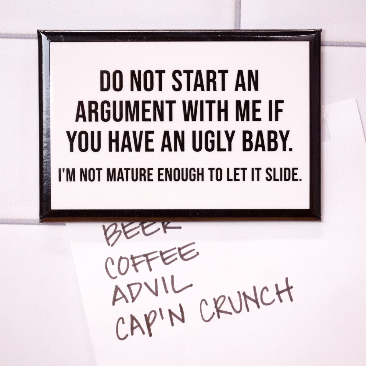 Ugly baby... Magnet. Case pack of 8