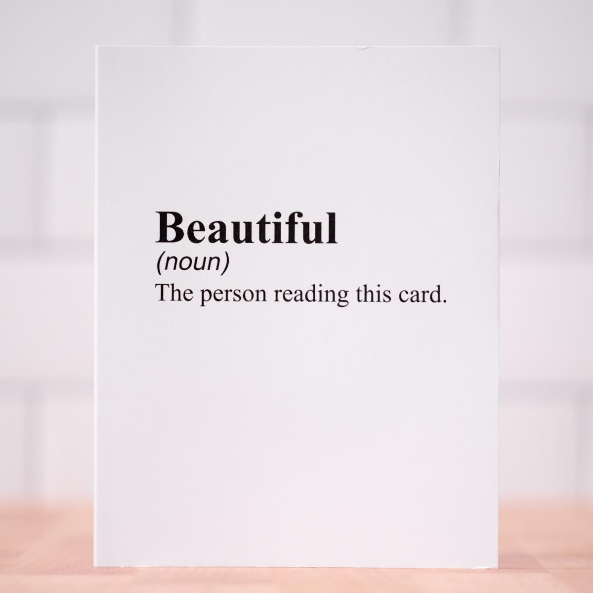 Beautiful... Love Card. Case Pack of 10