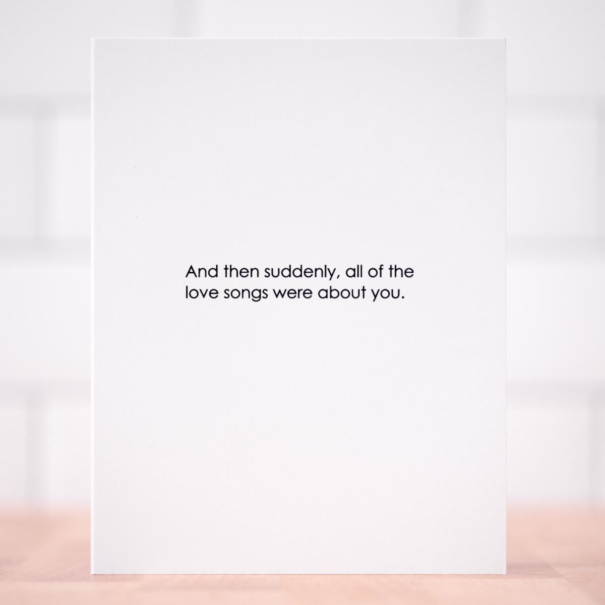 And then suddenly... Love Card. Case Pack of 10