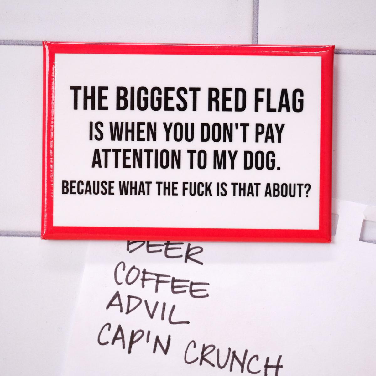 Red Flag... Magnet. Case Pack of 8