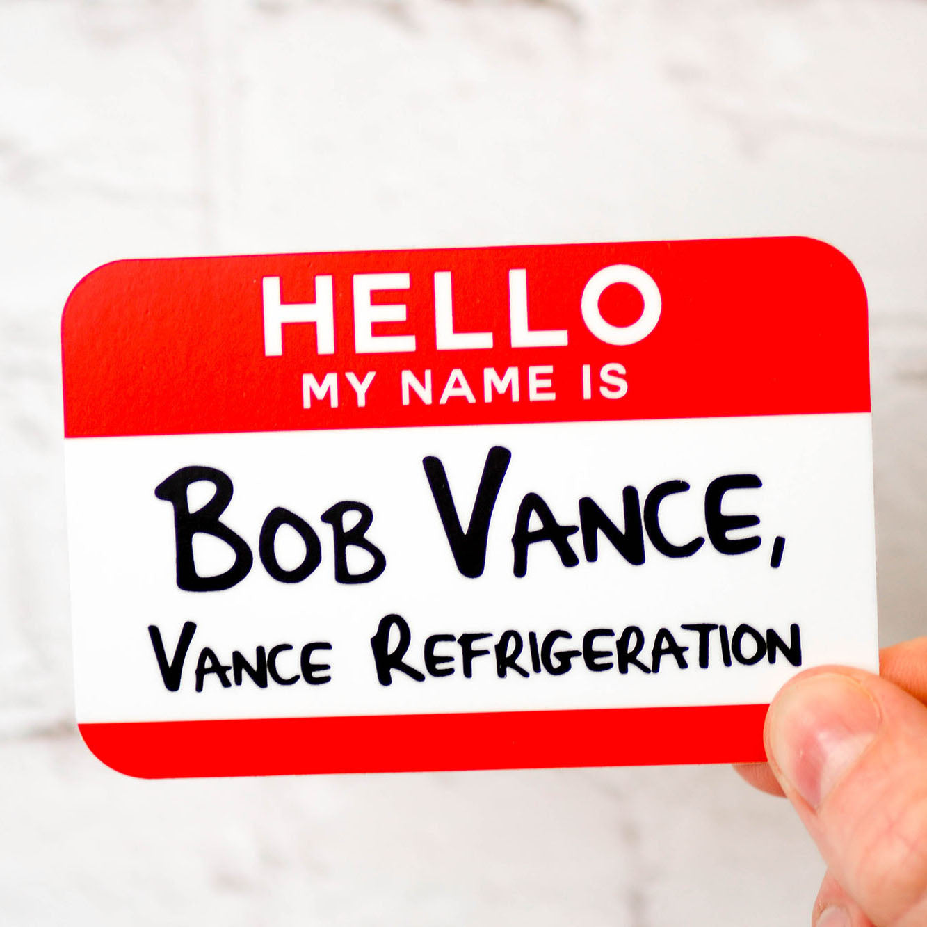 Bob Vance, Vance Refrigeration... Vinyl Sticker. Case pack of 12