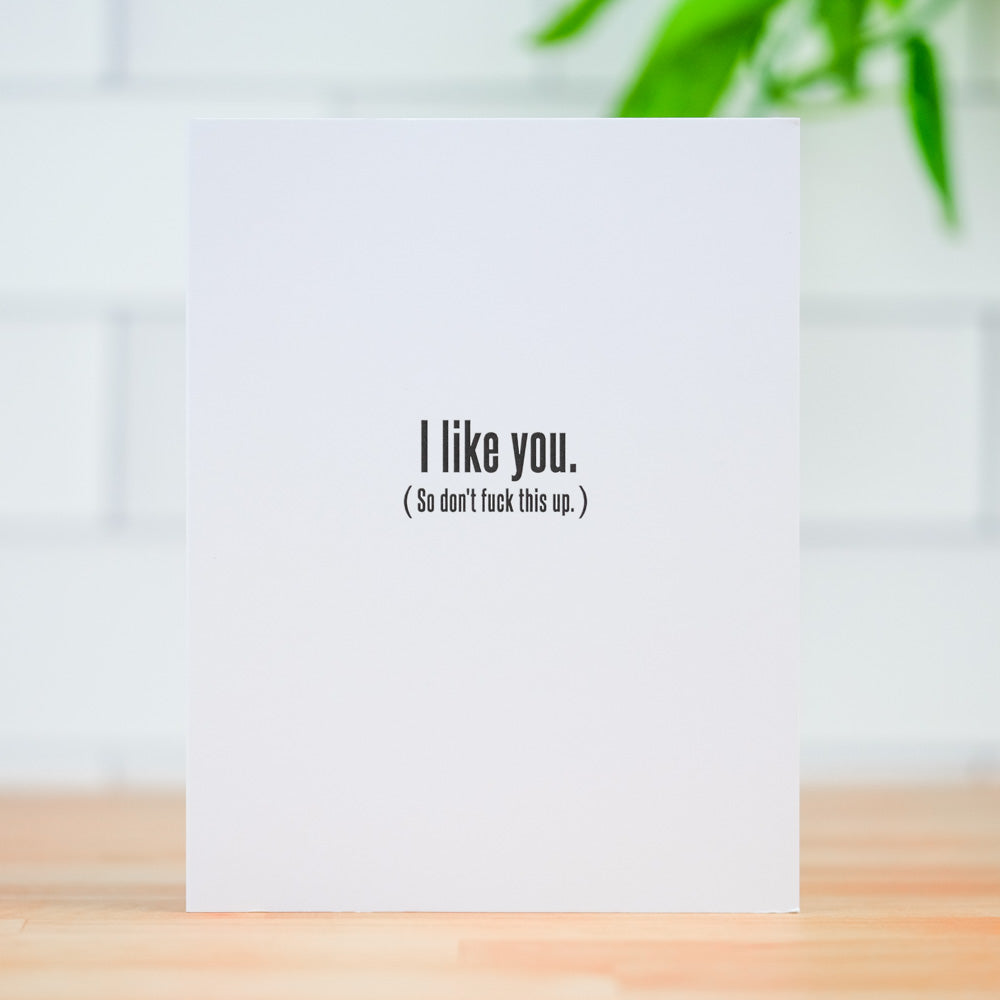 Don't fuck this up... Love Card. Case Pack of 10
