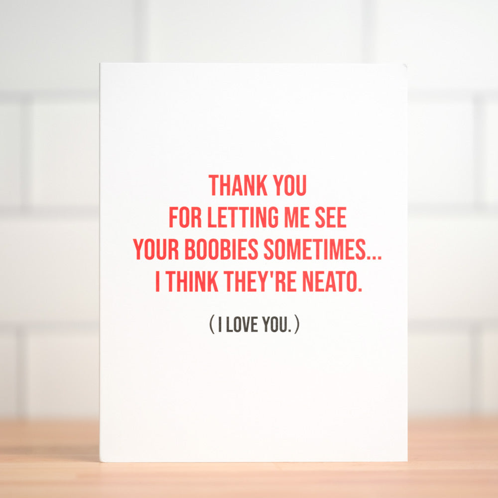 I think they're neato... Love Card. Case Pack of 10