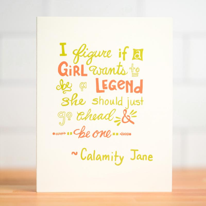 Be a legend... Friendship Card. Case Pack of 10