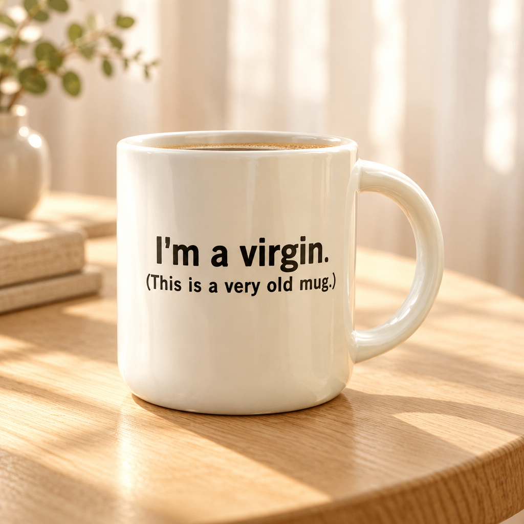 I'm a Virgin.. Coffee Mug. Case Pack of 12