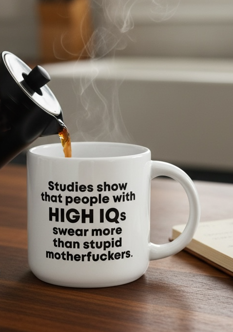 High IQs... Coffee Mug. Case Pack of 12