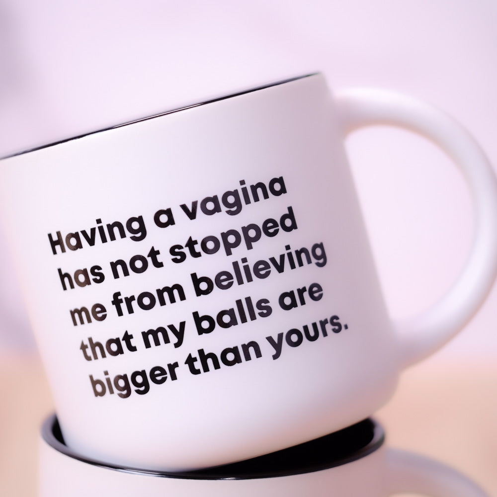 Bigger Balls... Ceramic Mug.  Case Pack of 12