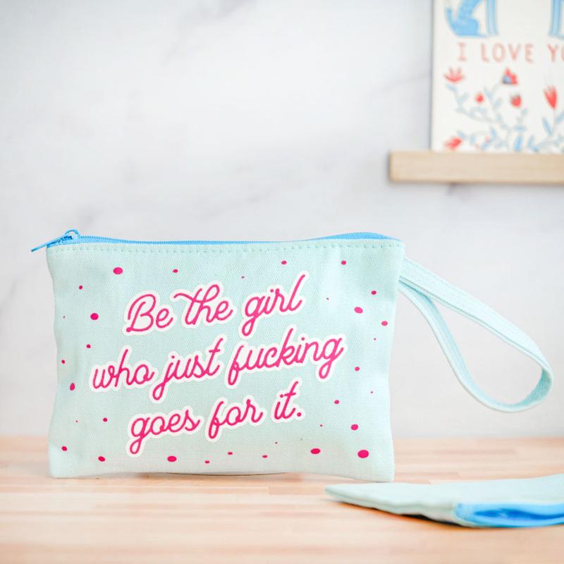 Be the girl... Makeup Bag.  Case Pack of 6