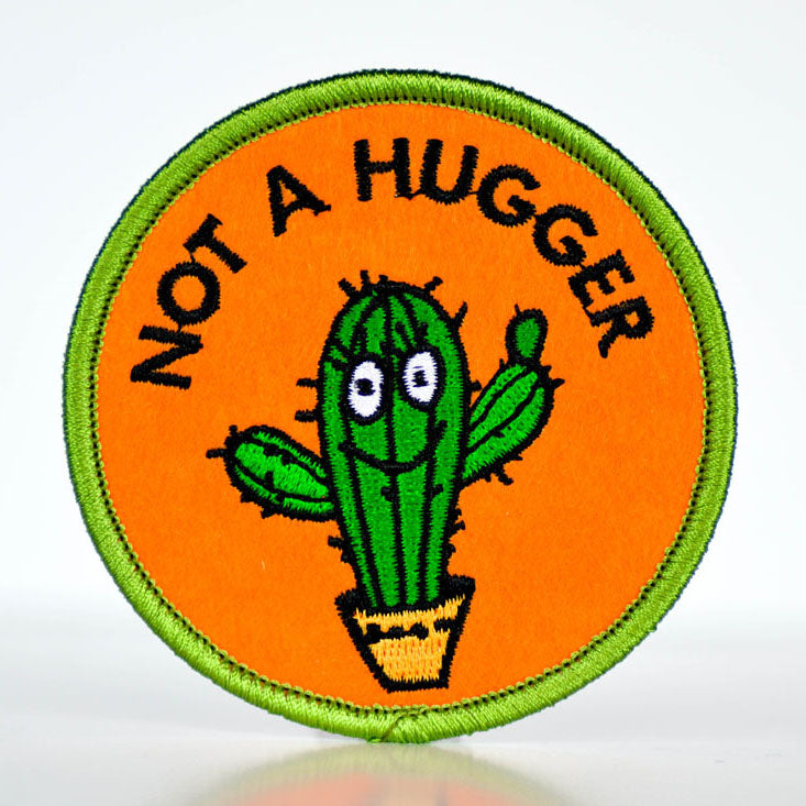 Not a hugger... Patch.  Case Pack of 8